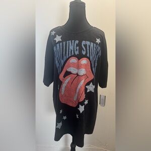 Rolling Stones Unisex Black Graphic T-Shirt.